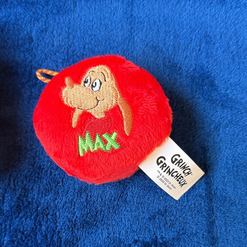 McDonald's 2025 Grinch Red stuffed ornament